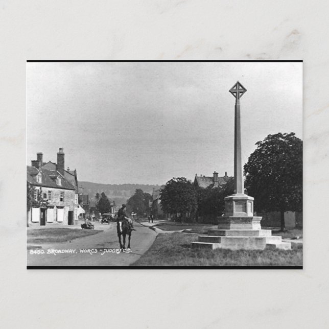 Old Postcard - Broadway, Worcestershire Postkarte (Vorderseite)