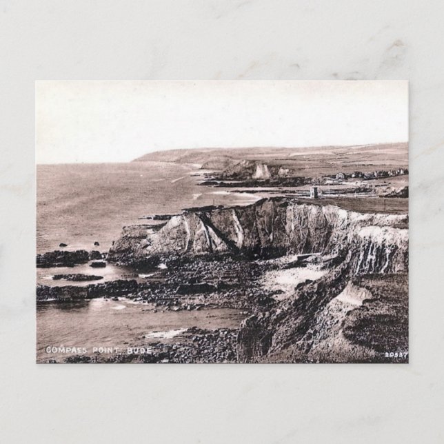 Old Postcard - Bude, Cornwall, England Postkarte (Vorderseite)