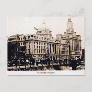 Old Postcard - Bund, Shanghai, China Postkarte