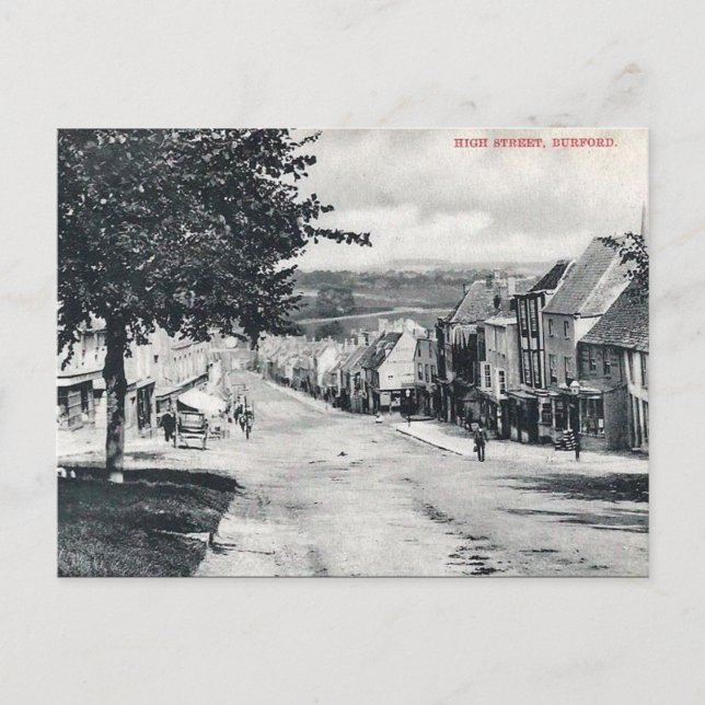 Old Postcard - Burford, Oxfordshire, England Postkarte (Vorderseite)