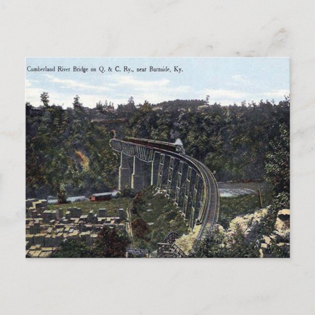 Old Postcard - Burnside, Kentucky, USA Postkarte (Vorderseite)