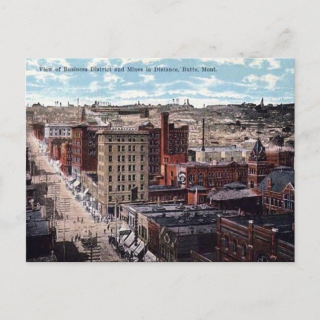 Old Postcard - Butte, Montana, USA Postkarte (Vorderseite)