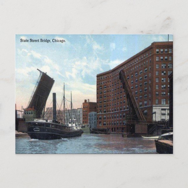Old Postcard - Chicago, Illinois Postkarte (Vorderseite)
