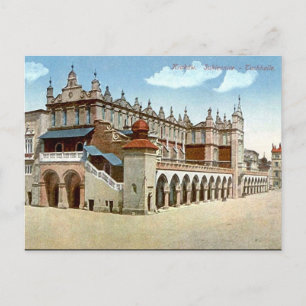 Old Postcard - Cloth Hall, Krakau, Polen Postkarte