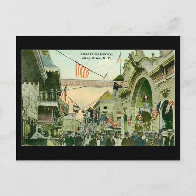 Old Postcard - Coney Island, New York City Postkarte (Vorderseite)