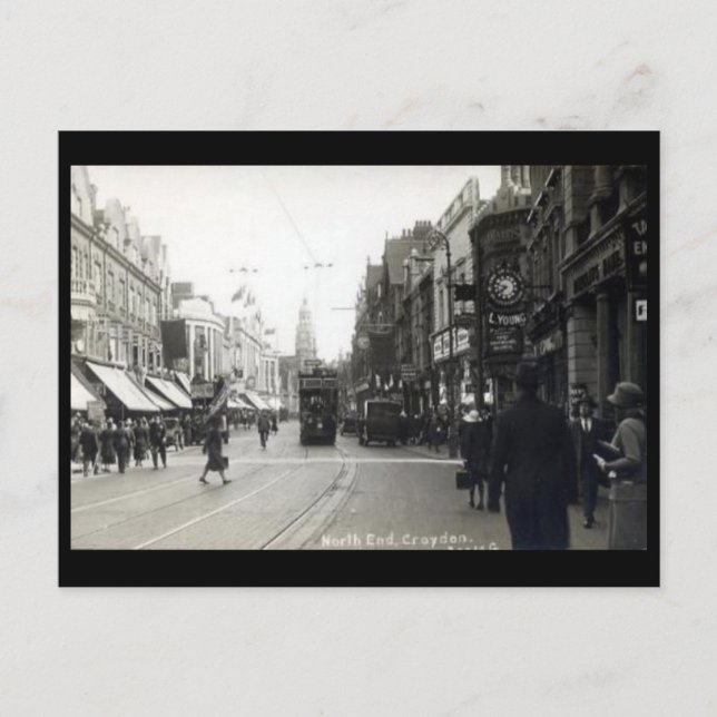 Old Postcard - Croydon, London Postkarte (Vorderseite)