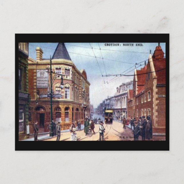 Old Postcard - Croydon, London Postkarte (Vorderseite)