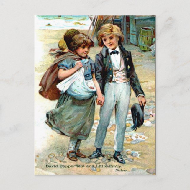 Old Postcard, David Copperfield by Charles Dickens Postkarte (Vorderseite)
