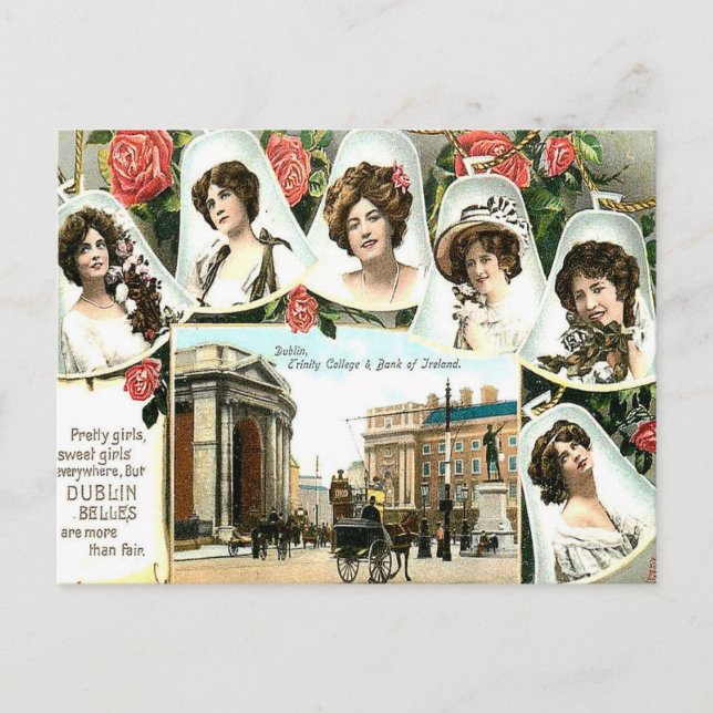 Old Postcard - Dublin, Irland Postkarte (Vorderseite)