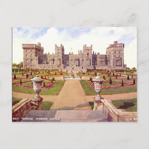 Old Postcard - East Terrace, Windsor Castle Postkarte
