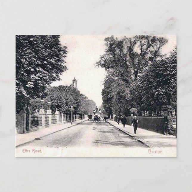 Old Postcard - Effra Rd, Brixton, London Postkarte (Vorderseite)