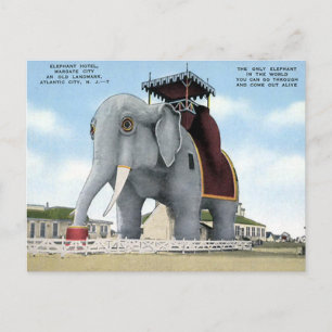 Old Postcard - Elephant Hotel, Atlantic City Postkarte