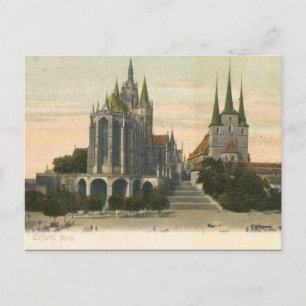Old Postcard - Erfurt, Thüringen, Deutschland Postkarte