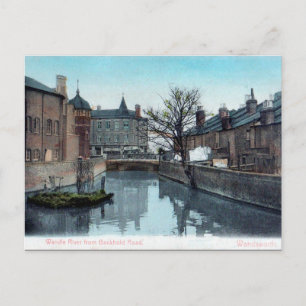 Old Postcard - Fluss Wandle, London Postkarte