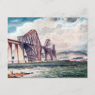 Old Postcard - Forth Bridge, Schottland Postkarte