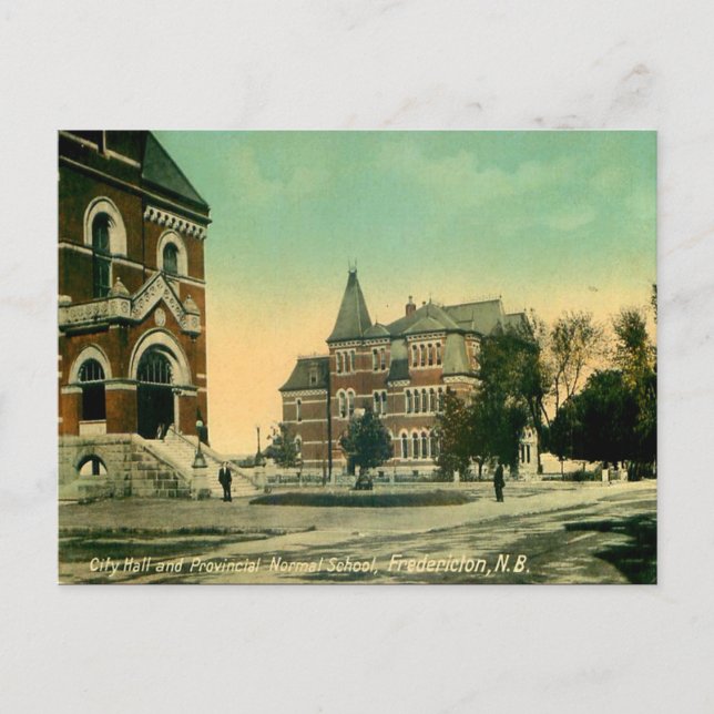 Old Postcard - Fredericton, New Brunswick Postkarte (Vorderseite)