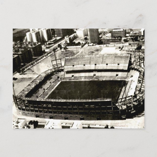 Old Postcard - Fußballstadion, Sevilla, Spanien Postkarte (Vorderseite)