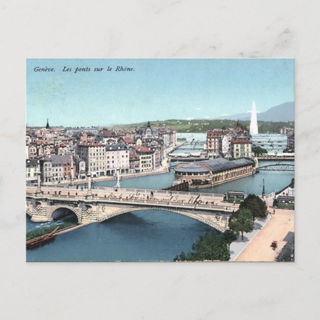 Old Postcard - Genf, Schweiz Postkarte (Vorderseite)