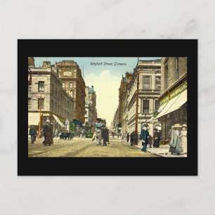 Old Postcard, Glasgow, Renfield Street, 1918 Postkarte