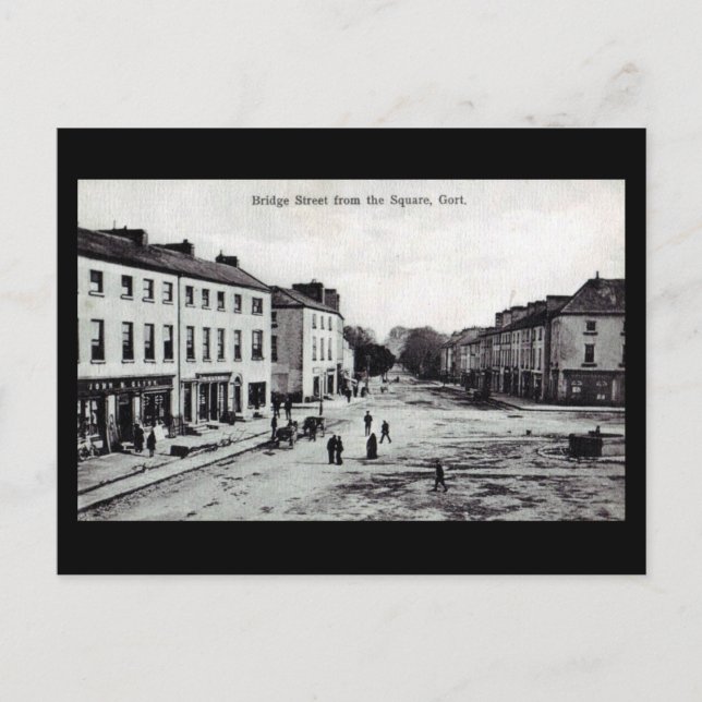 Old Postcard - Gort, Grafschaft Galway, Irland Postkarte (Vorderseite)