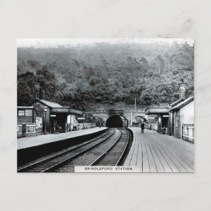 Old Postcard - Grindleford Station, Derbyshire Postkarte
