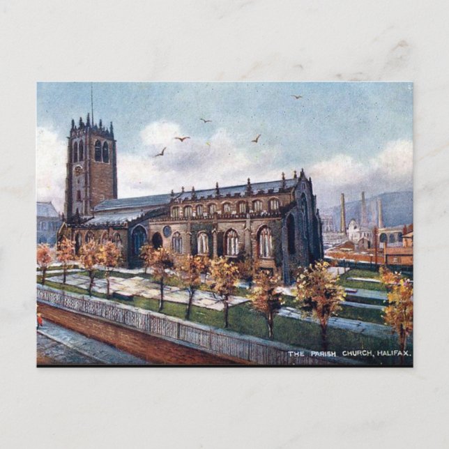 Old Postcard - Halifax, Yorkshire Postkarte (Vorderseite)