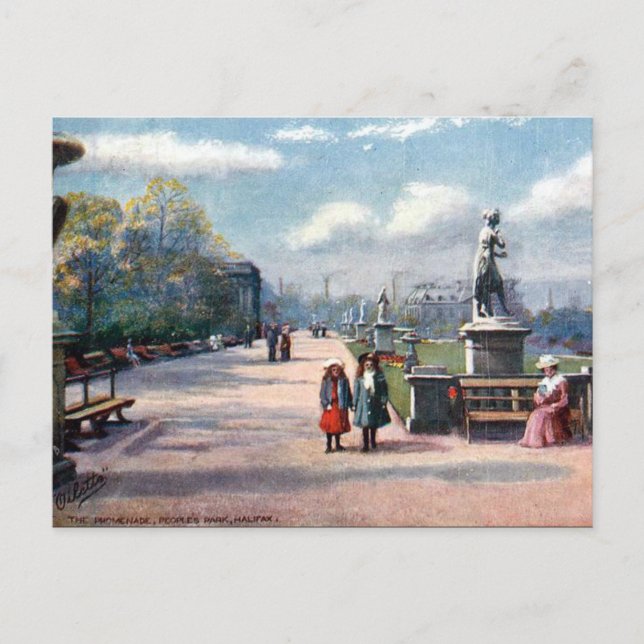 Old Postcard - Halifax, Yorkshire Postkarte (Vorderseite)