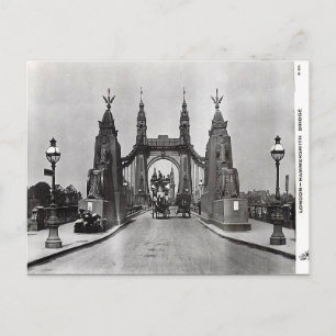 Old Postcard - Hammersmith Bridge, London Postkarte