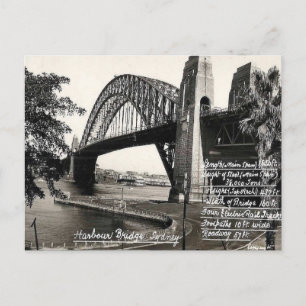 Old Postcard - Harbour Bridge, Sydney, NSW Postkarte