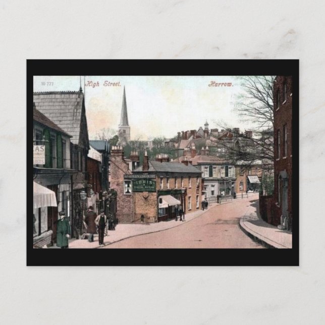 Old Postcard - Harrow, London Postkarte (Vorderseite)