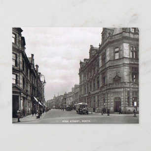 Old Postcard - High St, Perth, Schottland Postkarte