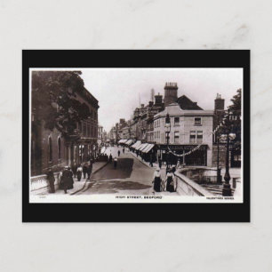 Old Postcard, High Street, Bedford, 1918 Postkarte