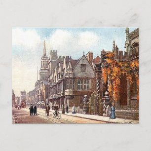 Old Postcard - High Street, Oxford Postkarte