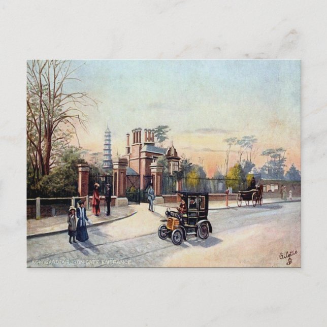 Old Postcard - Kew Gardens, London Postkarte (Vorderseite)