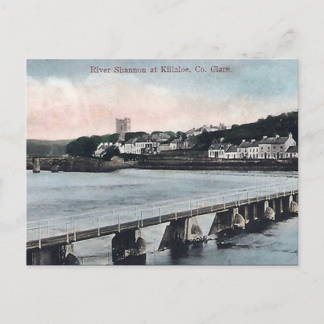 Old Postcard - Killaloe, Co Clare, Irland Postkarte (Vorderseite)