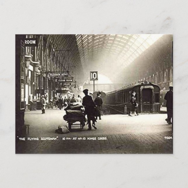 Old Postcard - King's Cross Station, London Postkarte (Vorderseite)