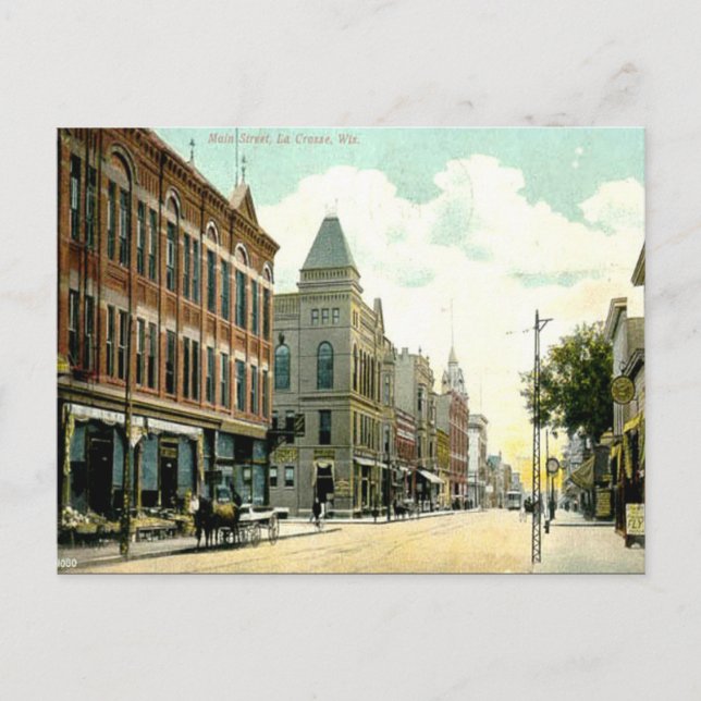 Old Postcard - La Crosse, Wisconsin, USA Postkarte (Vorderseite)