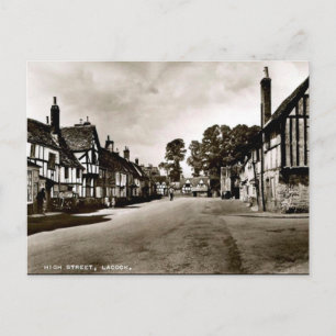 Old Postcard - Lacock, Wiltshire, England Postkarte