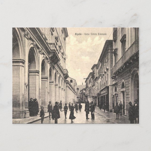 Old Postcard - L'Aquila, Abruzzo, Italien Postkarte (Vorderseite)