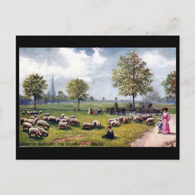 Old Postcard - Leighton Buzzard, Bedfordshire Postkarte (Vorderseite)