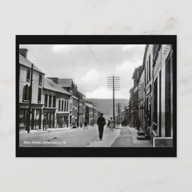 Old Postcard - Letterkenny, Grafschaft Donegal, Ir Postkarte (Vorderseite)