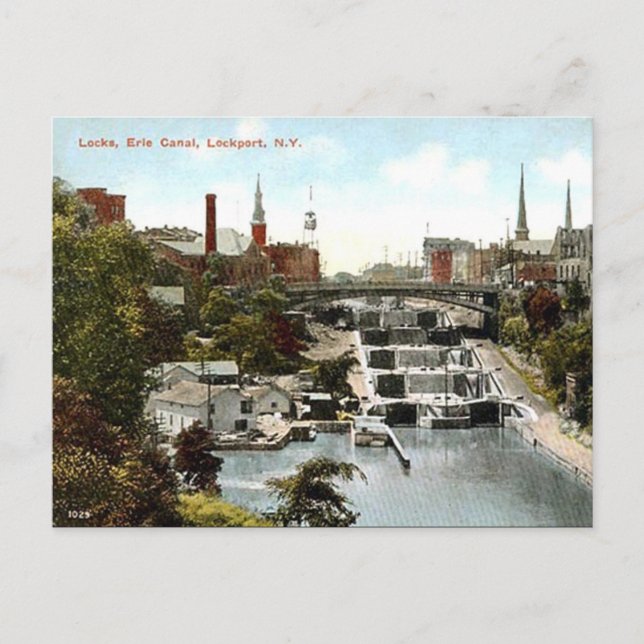 Old Postcard - Lockport, NY, USA Postkarte (Vorderseite)