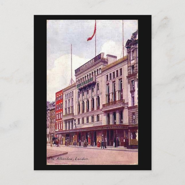 Old Postcard - London, Alhambra, Leicester Square Postkarte (Vorderseite)