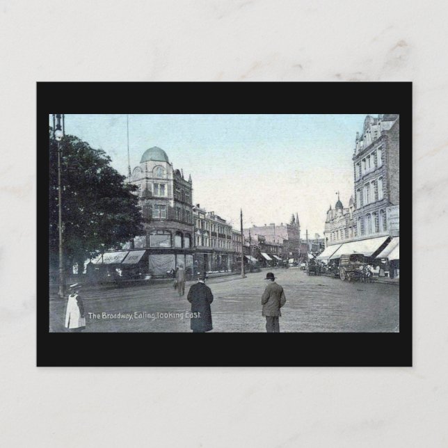 Old Postcard, London, Ealing Broadway Postkarte (Vorderseite)