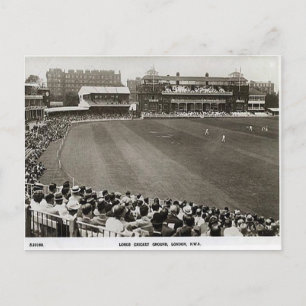 Old Postcard - Lord's Cricket Ground, London Postkarte