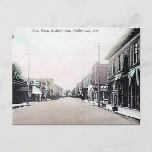Old Postcard - McMinnville, Oregon, USA Postkarte (Vorderseite)