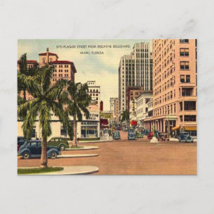 Old Postcard - Miami, Florida, USA Postkarte