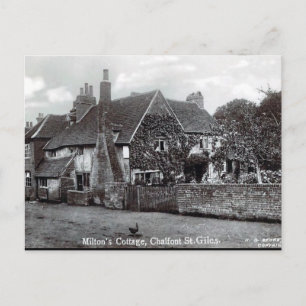 Old Postcard - Milton's Hütte, Chalfont St Giles Postkarte