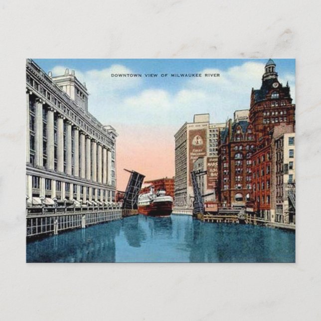Old Postcard - Milwaukee, Wisconsin, USA Postkarte (Vorderseite)