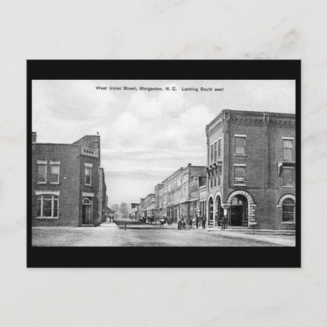 Old Postcard - Morganton, North Carolina, USA Postkarte (Vorderseite)